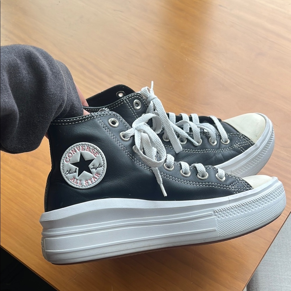 Converse Platform Black High-Top Sneakers